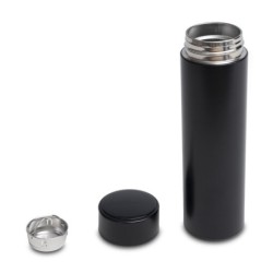 Ancona Isothermbecher mit Thermometer - Schwarz