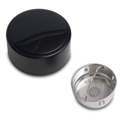 Ancona Isothermbecher mit Thermometer - Schwarz