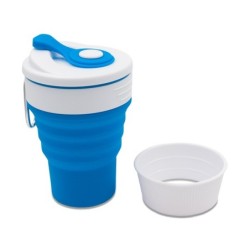 Flexi Silikonbecher 350ml - Blau