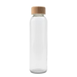 Aqua Madera Glasflasche 500ml - Braun