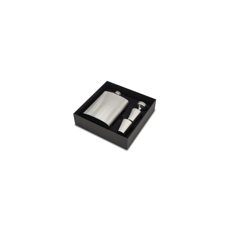 Lucan Flachmann-Set - Silber