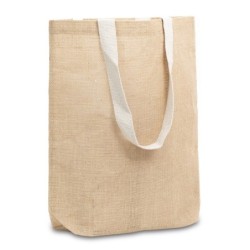 Jeco Einkaufstasche aus Jute - Beige