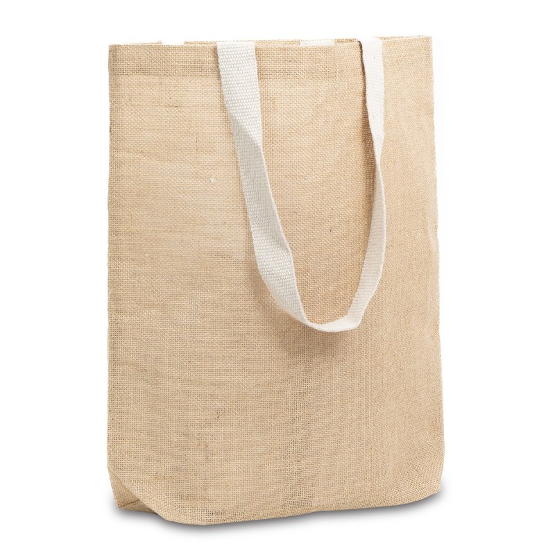 Jeco Einkaufstasche aus Jute - Beige