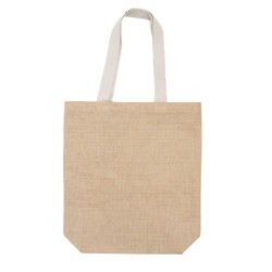 Jeco Einkaufstasche aus Jute - Beige