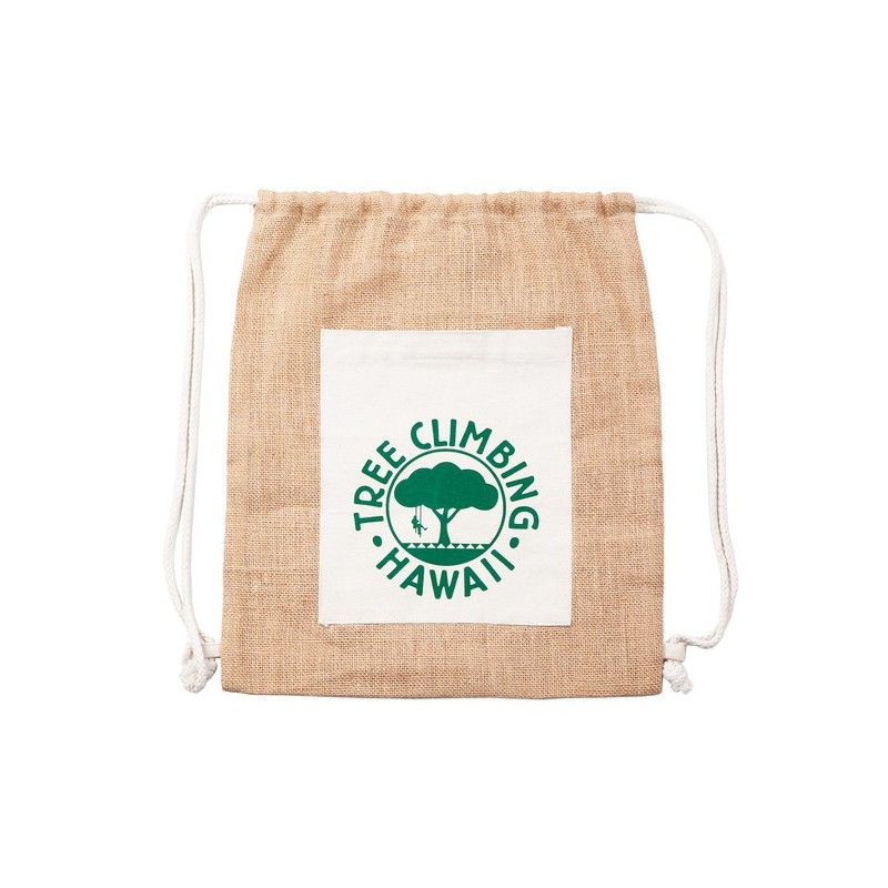 Eco-Pure Jute-Rucksack - Braun