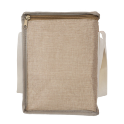 Loni isolierte Lunchtasche aus Juta - Beige