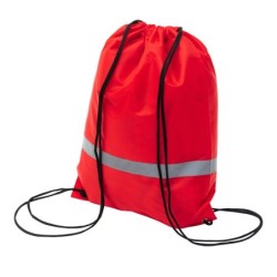 Promo-Rucksack mit Reflektorband - Rot