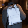Antar reflektierender Laptop-Rucksack - Silber