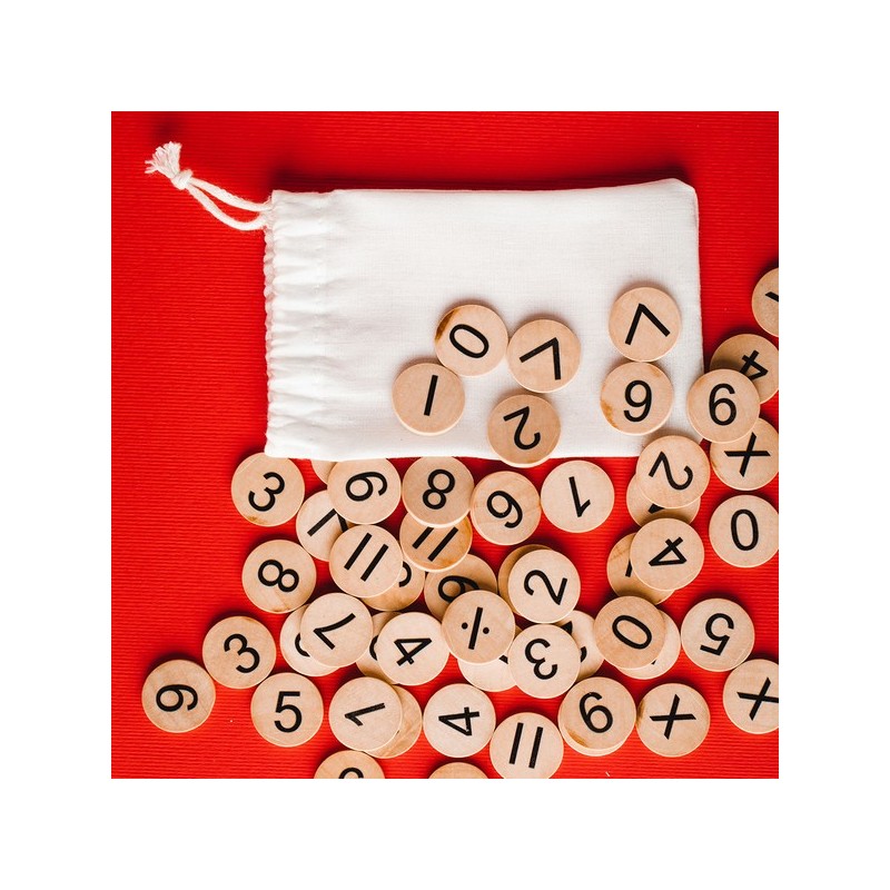 Mathe-Holzset Count-me-in - Beige