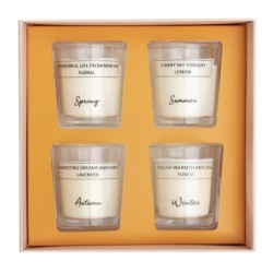 Seasons Set mit 4 Duftkerzen - Multicolor