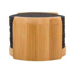 Mazzo RPET Filzuntersetzer-Set - Schwarz