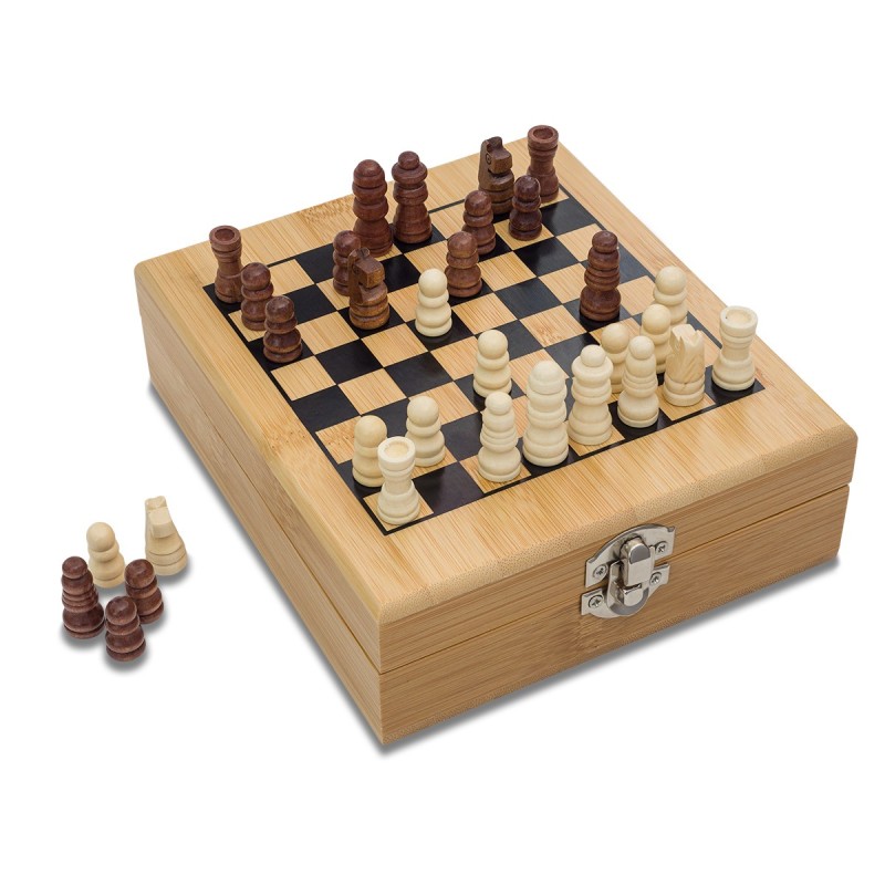 Abruzzo Schach- und Weinset - Beige
