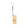 Schlüsselanhänger aus Bambus mit Telefonständer - Beige