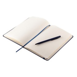 Abrantes Notizblock- und Stiftset - Dunkelblau