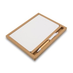 Geschenkset Forest Kugelschreiber und Notizbuch - Weiß