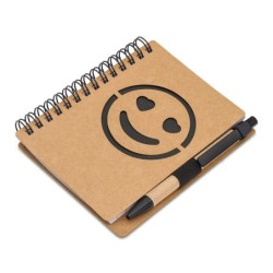 Smile Notizbuch - Schwarz