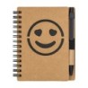 Smile Notizbuch - Schwarz