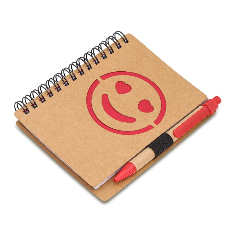 Smile Notizbuch - Rot