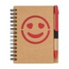 Smile Notizbuch - Rot
