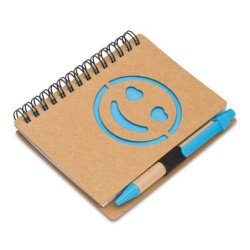Smile Notizbuch - Hellblau