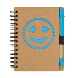 Smile Notizbuch - Hellblau