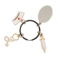 Esculap Schlüsselanhänger - Silber