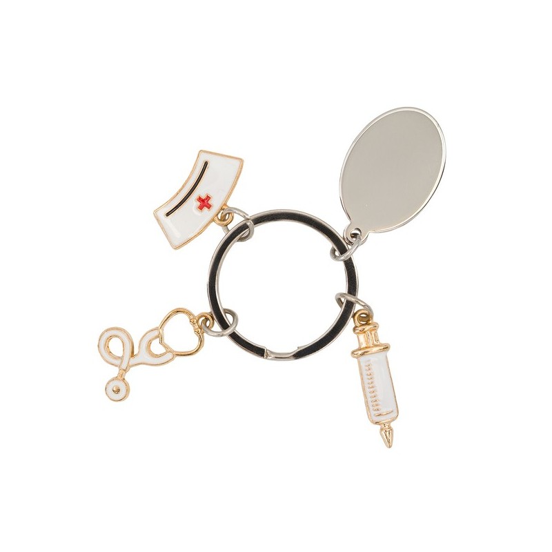 Esculap Schlüsselanhänger - Silber