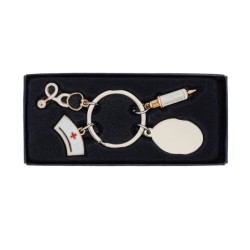 Esculap Schlüsselanhänger - Silber