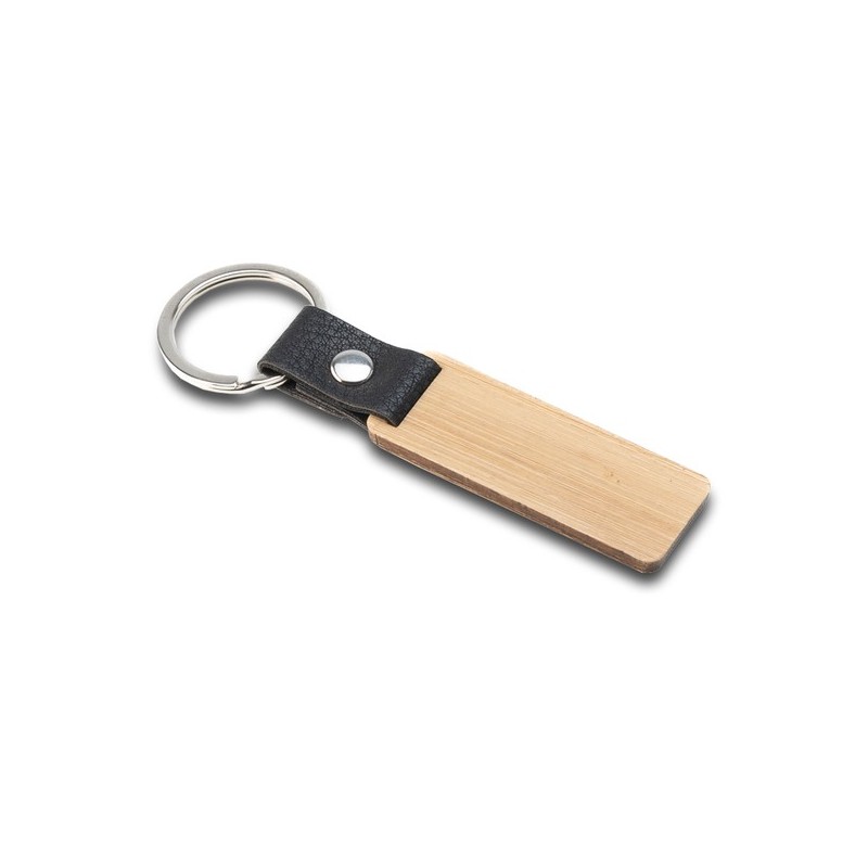 Bambus-Schlüsselanhänger - Beige