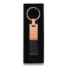 Rosa Metall-Schlüsselanhänger - Schwarz