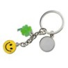 Glücks-Schlüsselanhänger aus Metall - Silber