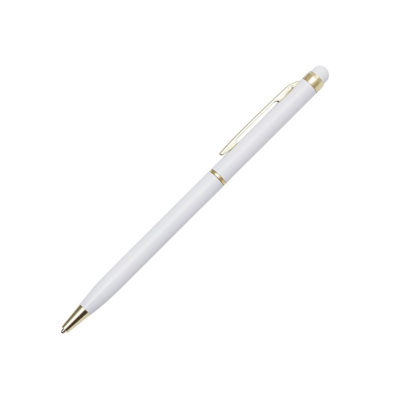 Touch Pointer Kunststoff-Kugelschreiber - Weiß