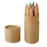 12 Buntstifte in Tube - Braun