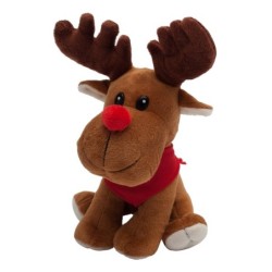 Kuscheltier Happy Reindeer - Braun