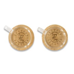 Liberika Set aus zwei Glasbechern - Transparent