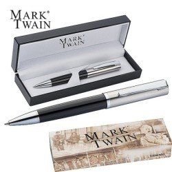 Mark Twain Kugelschreiber in Geschenkbox  - Schwarz