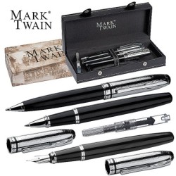 Mark Twain Schreibset - Schwarz