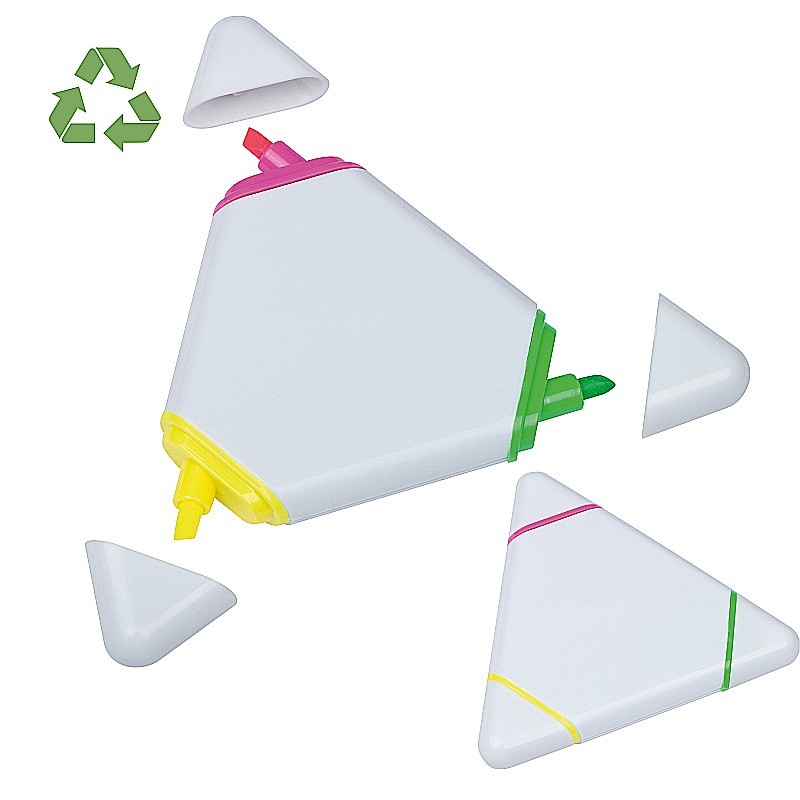 Textmarker Dreieck - Weiß