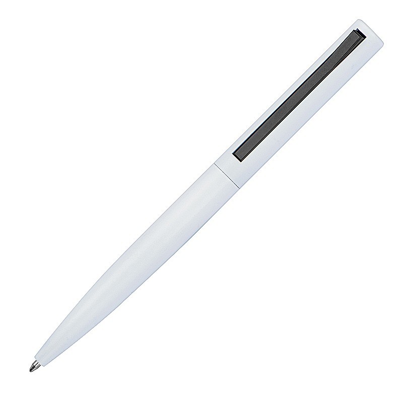 Kugelschreiber aus reyceltem Aluminium  - Weiß