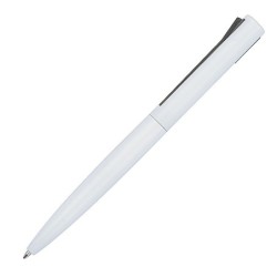 Kugelschreiber aus reyceltem Aluminium  - Weiß