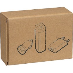 Travel Set Powerbank EU-Stecker und USB Ladegerät - Weiß