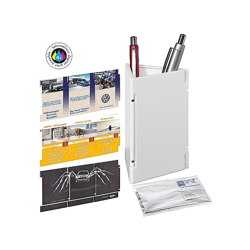 Faltbarer Stiftehalter - Weiß