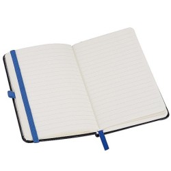 A6 Notizbuch mit Kunstledereinband  - Blau