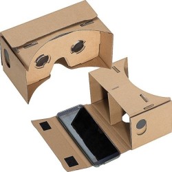 VR Brille aus Karton - Braun