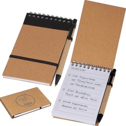 Ringbuch mit Kugelschreiber und "To do Liste" - Schwarz