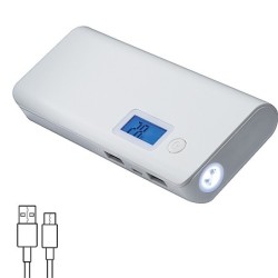 Powerbank 10.000 mAh - Weiß