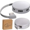 USB Hub aus Kunststoff mit 4 Anschlüssen - Weiß