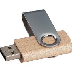 USB Stick aus hellem Holz 4GB - Braun