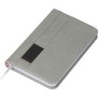 Notizbuch mit Steckfach A6 - Silbergrau