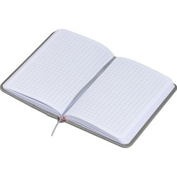 Notizbuch mit Steckfach A6 - Silbergrau